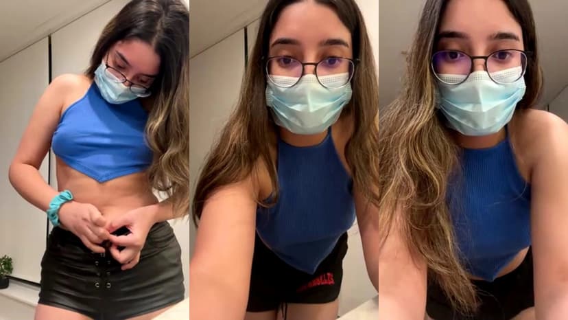 Thumbnail for Hot Desi GF in Blue Top and Shorts Teasing