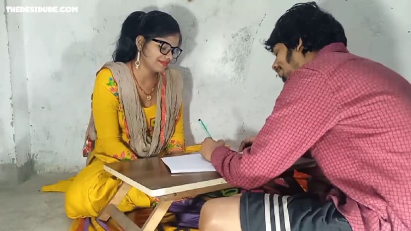 Thumbnail for Desi Teacher Gives Student Private Lessons, Nude Sex, Blowjob, Creampie, and Anal